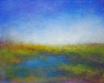 Victoria Veedell, "Limantour Marsh", 8" x 10", oil on wood